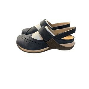 Josef Seibel Romika Milla 133 Blue Clog Leather Slingback Mary Jane 36 US 5.5‎